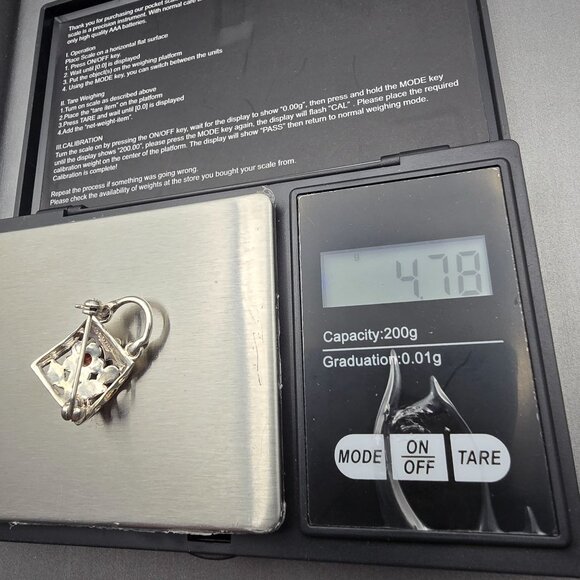 Sterling Garnet Purse Brooch by FAS – Chic & Collectible - Picture 8 of 9